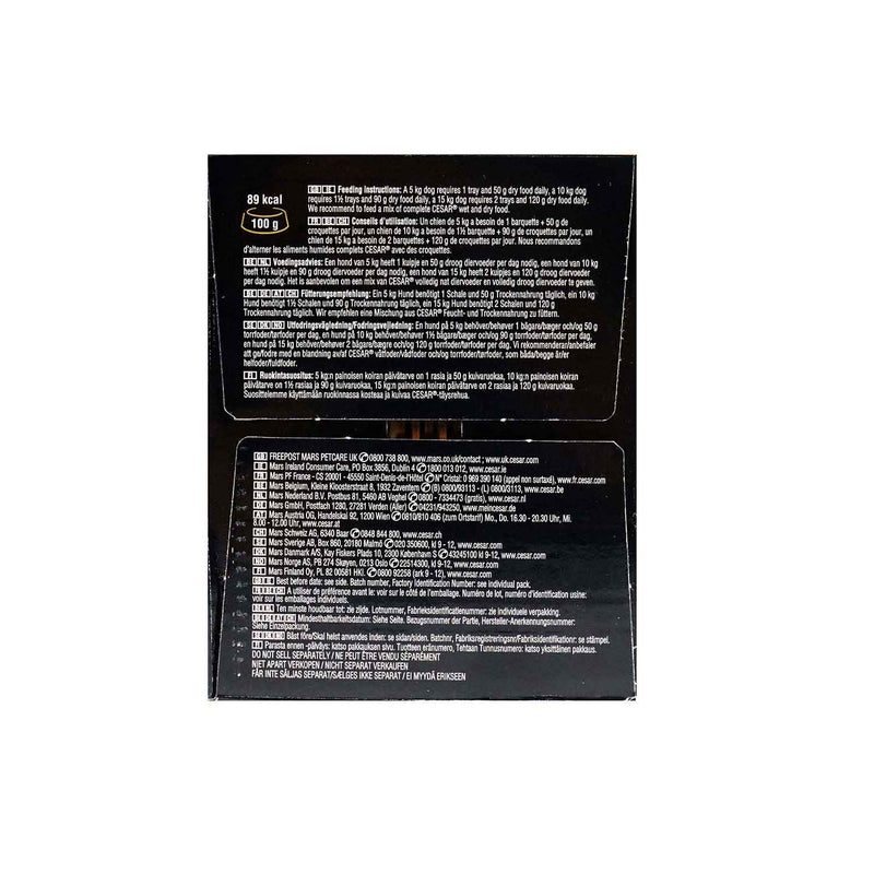 Cesar Classic Terrine Adult Dog Food Trays Mixed Selection In Jelly 24 x 150g
