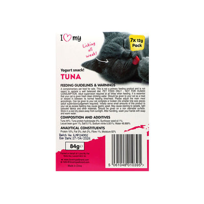 I Love My Pets Tuna Yogurt Cat Snack 7x12g x 4PK