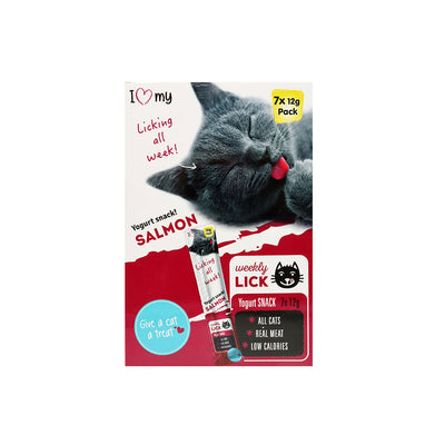 I Love My Pets Salmon Yogurt Cat Snack 7x12g x 4PK
