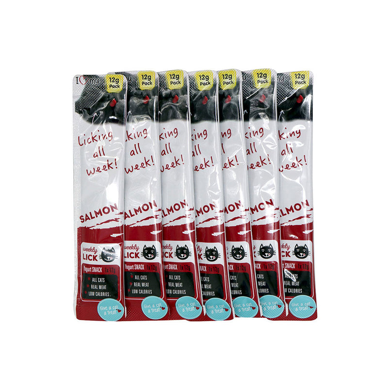 I Love My Pets Salmon Yogurt Cat Snack 7x12g x 4PK
