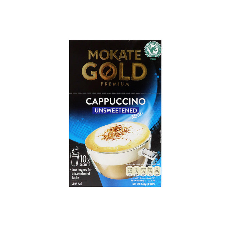 Mokate Gold Premium Cappuccino Unsweetened Instant Coffee 10S x 2Pack