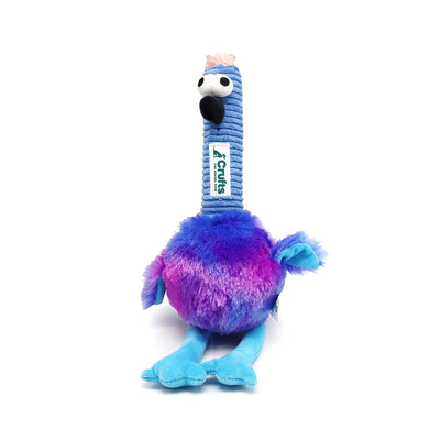 Crufts Squeaky Plush Bird Toy