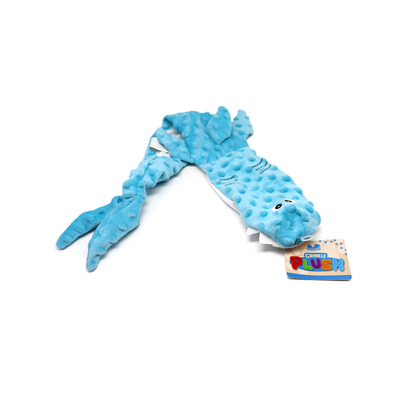 Crinkle Flat Plush Animals Dog Toy