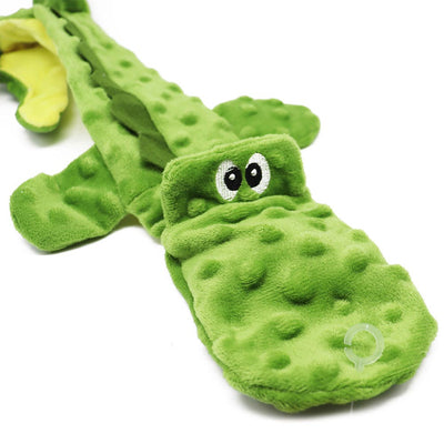 Crinkle Flat Plush Animals Dog Toy
