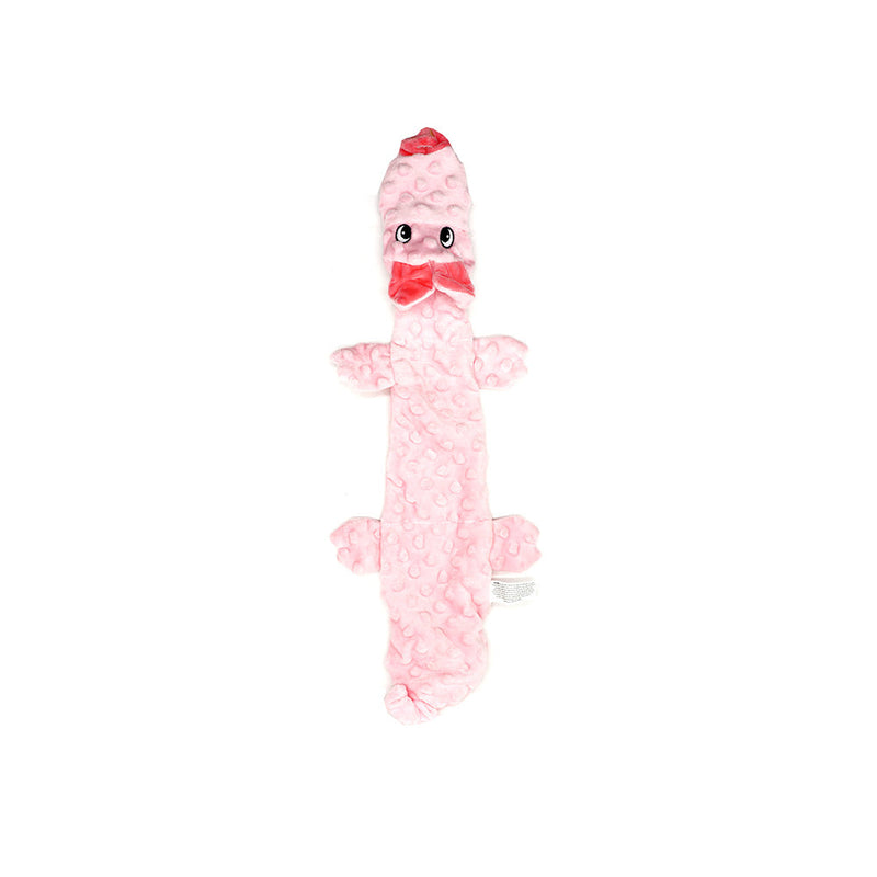 Crinkle Flat Plush Animals Dog Toy