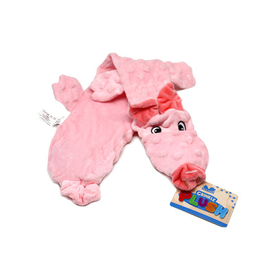 Crinkle Flat Plush Animals Dog Toy