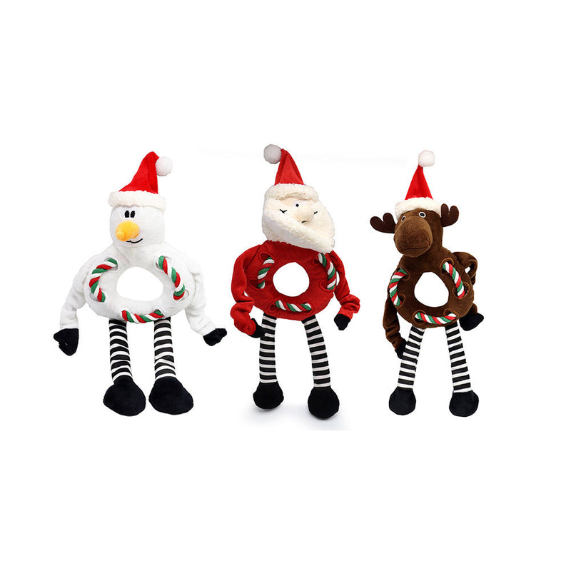 Christmas Pet Rope & Plush Toy