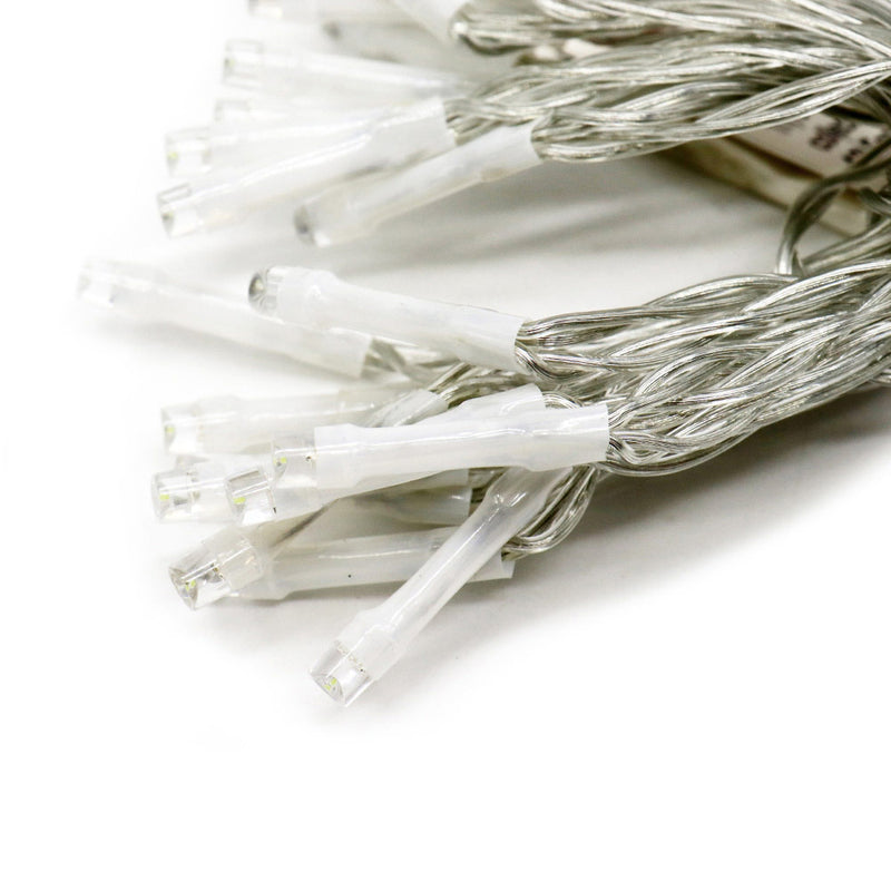 20 White Indoor String Lights with Clear Cable 2.2M