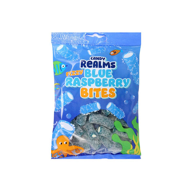 Candy Realms Fizzy Blue Raspberry Bites 170g