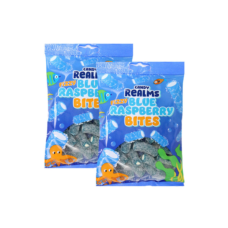 Candy Realms Fizzy Blue Raspberry Bites 170g