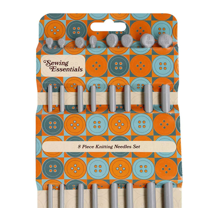 8 Piece Knitting Needles Set