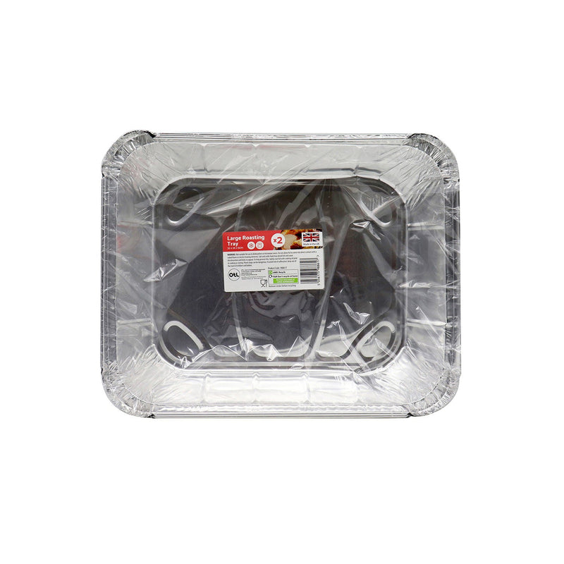 Foil Roasting Tray Large 2Pack