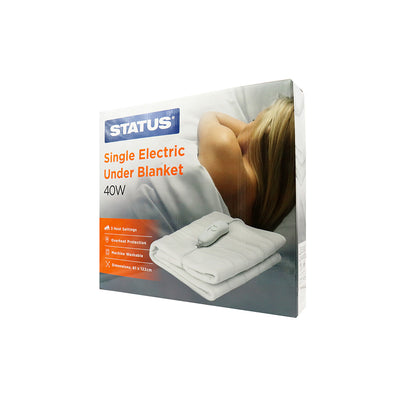 Status Single Electric Under Blanket 40W 3 Heat Setting