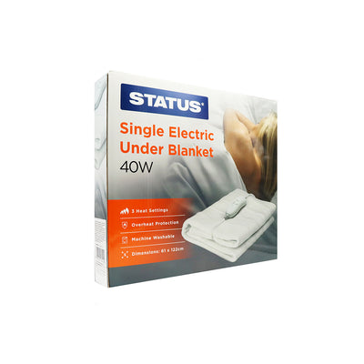 Status Single Electric Under Blanket 40W 3 Heat Setting