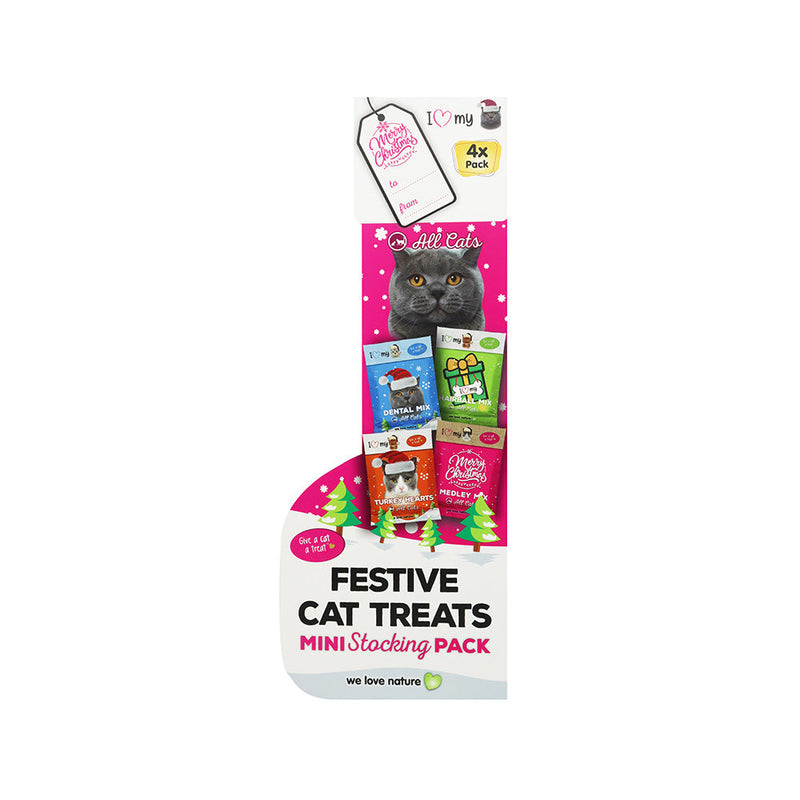 Festive Cat Treats Mini Stocking Pack 4x50g