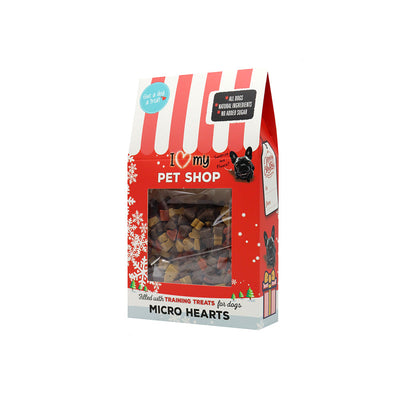 I Love My Pets Shop Dog Training Treats Micro Hearts 175g