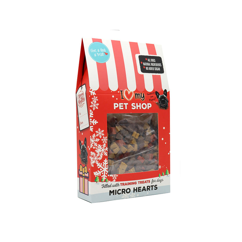 I Love My Pets Shop Dog Training Treats Micro Hearts 175g