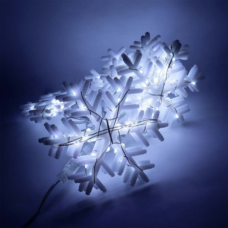 Snowflake Curtain Lights 234 White LED