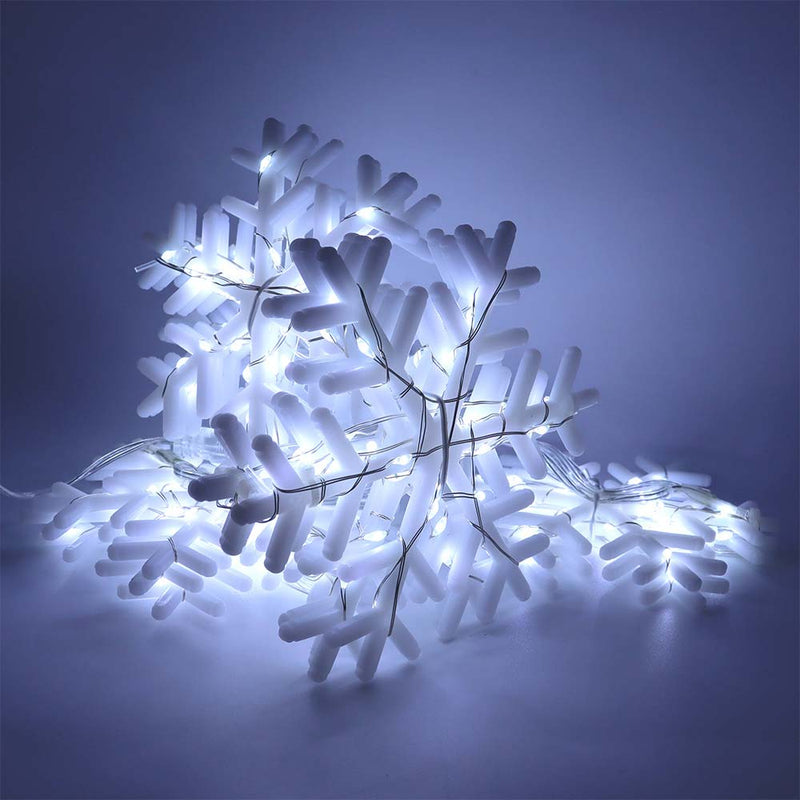 Snowflake Curtain Lights 234 White LED