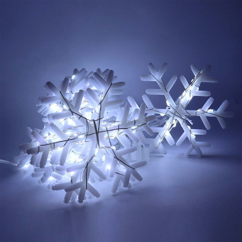 Snowflake Curtain Lights 234 White LED