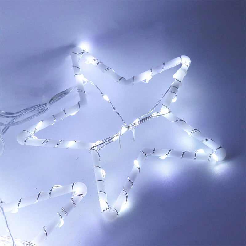 Noma Star Curtain Lights 308 White LED