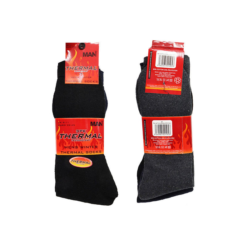 Mens Winter Thermal Socks 3Pack