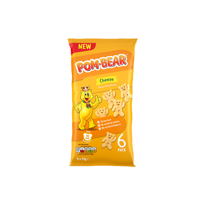 Pom Bear Cheese Multipack Crisps 6x13g