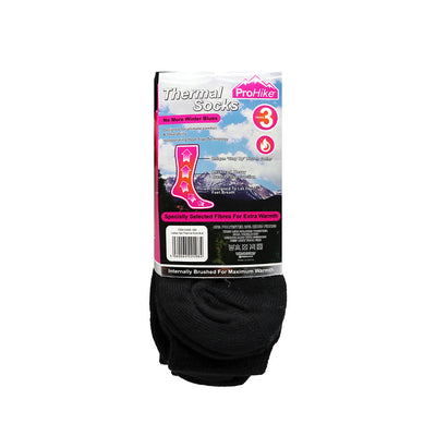 Ladies Thermal Socks Pack of 3 Black Colour