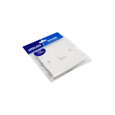 Slim 10A 1 Gang 1 Way Light Switch White