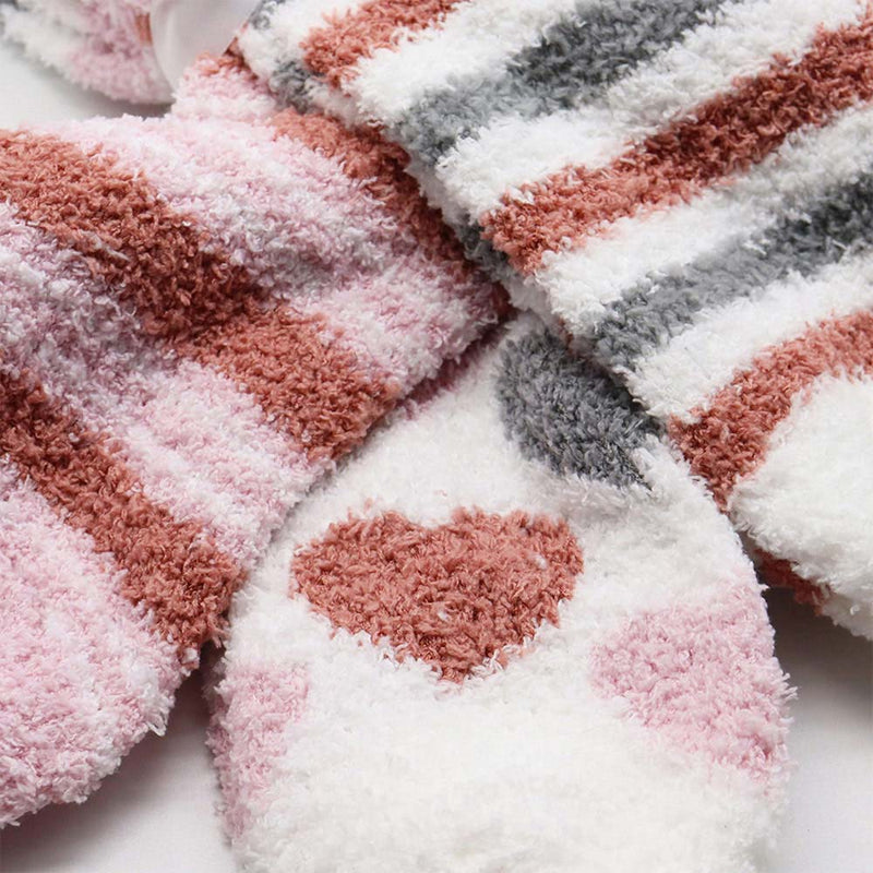 Ladies Snuggle Toes Cosy Socks 3Pack Size 4-8 Design 1