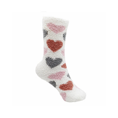 Ladies Snuggle Toes Cosy Socks 3Pack Size 4-8 Design 1