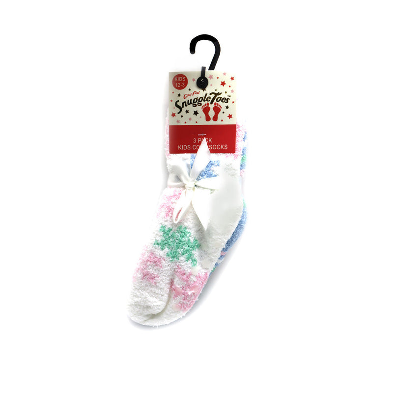Girls Snuggle Toes Cosy Socks 3Pack 12-3