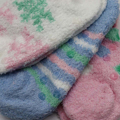 Girls Snuggle Toes Cosy Socks 3Pack 12-3
