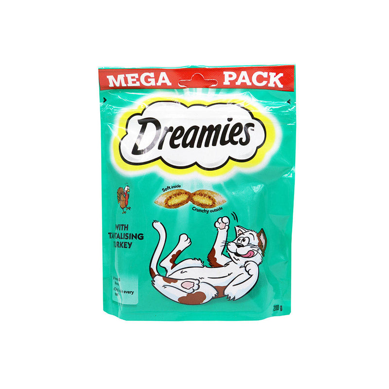 Dreamies Cat Treats With Turkey Mega Pack 200g