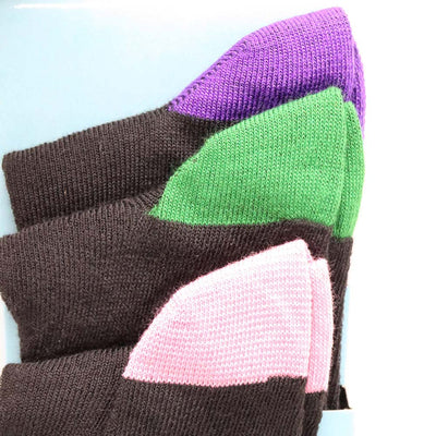 Mens Multi Heel & Toe Design Socks Size 6-11