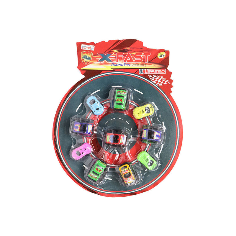 X-Fast Racing Win Pull Back Car Set of 10