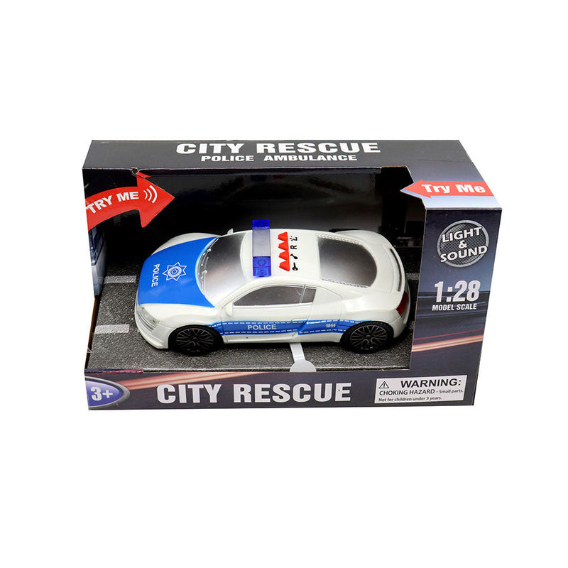 City Rescue Friction Power Police Car