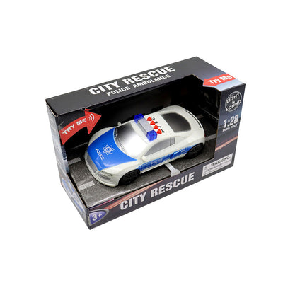 City Rescue Friction Power Police Car