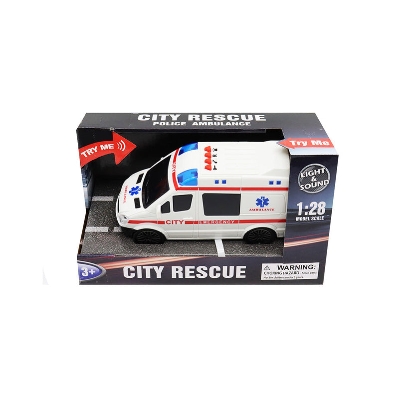 City Rescue Friction Power Ambulance Car