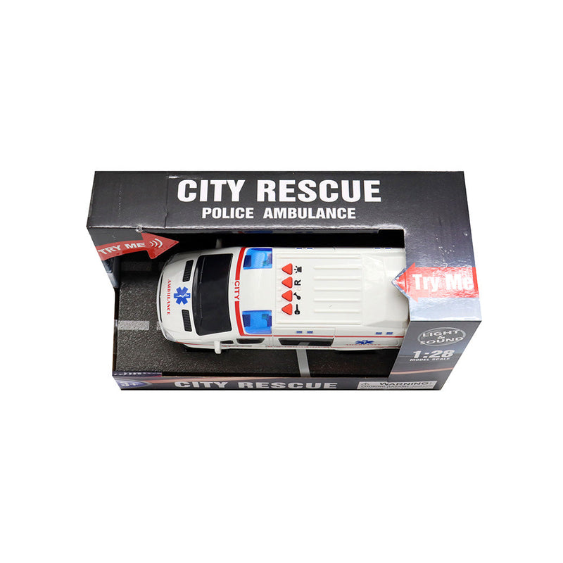 City Rescue Friction Power Ambulance Car
