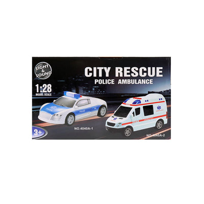 City Rescue Friction Power Ambulance Car