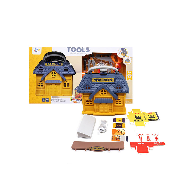 3 In 1 Tools Set Villa Play House 24Pieces