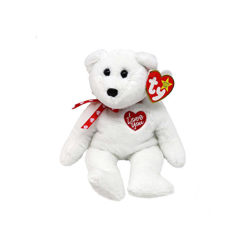 TY Scarlett Beanie Babies White Bear Toy