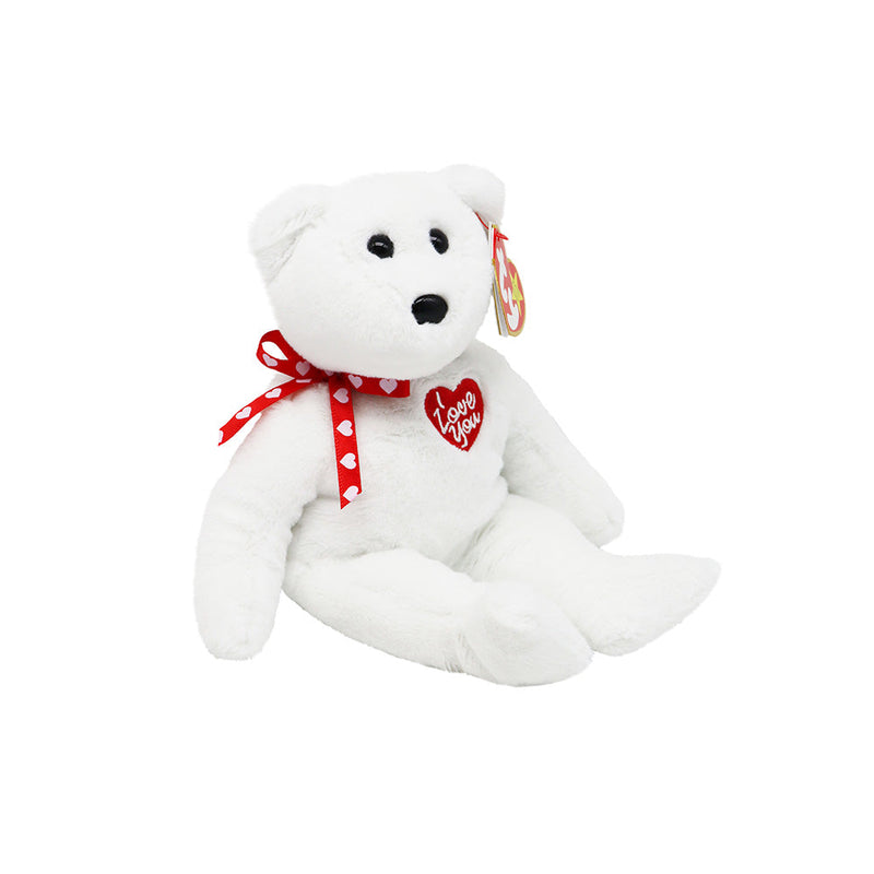 TY Scarlett Beanie Babies White Bear Toy