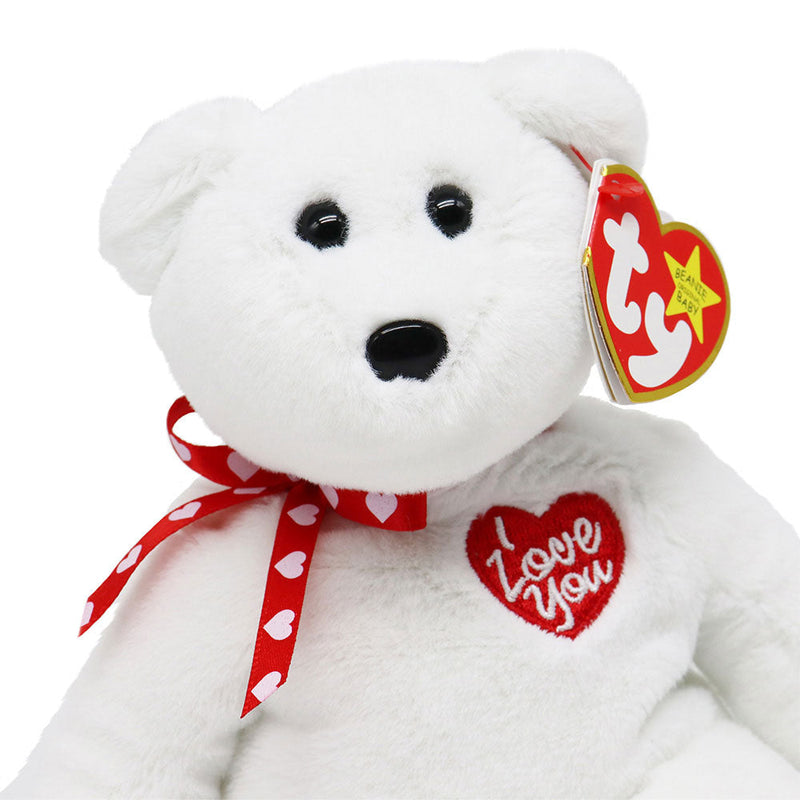 TY Scarlett Beanie Babies White Bear Toy