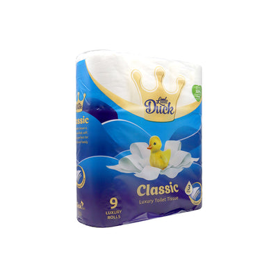 Little Duck Classic Luxury White Toilet Tissue 3Ply 9PK