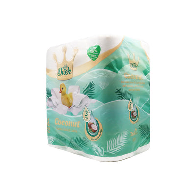 Little Duck Coconut Scented White Toilet Tissue 3Ply 18PK
