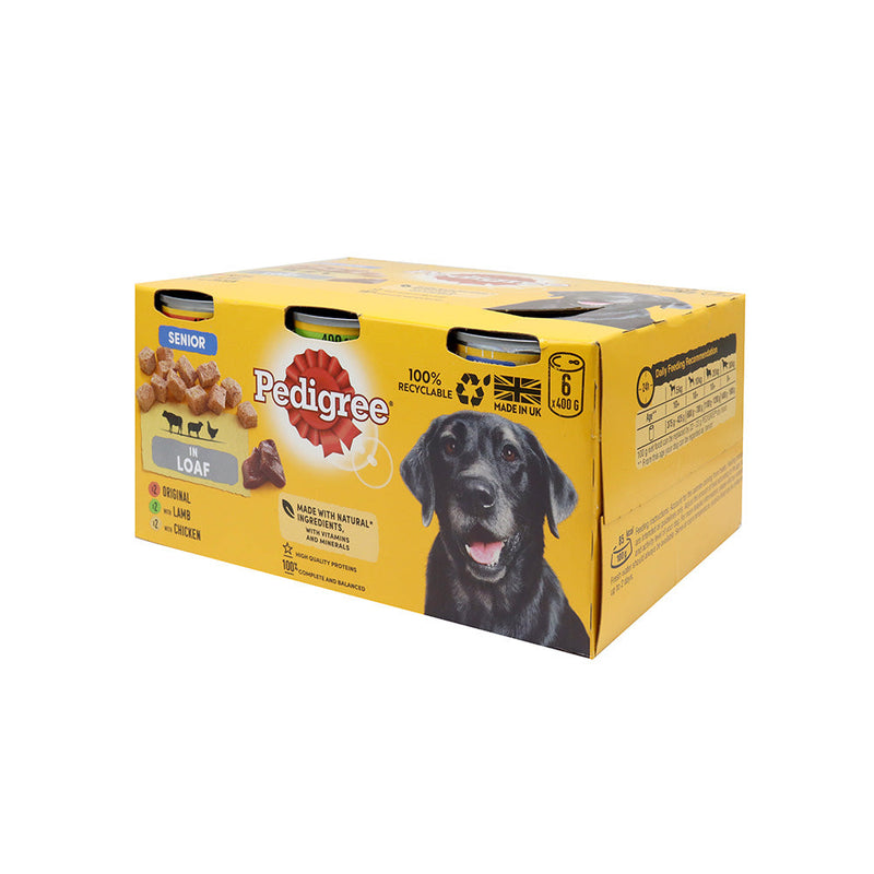 Pedigree Dog Food Senior Mixed Selection In Loaf 6x400g