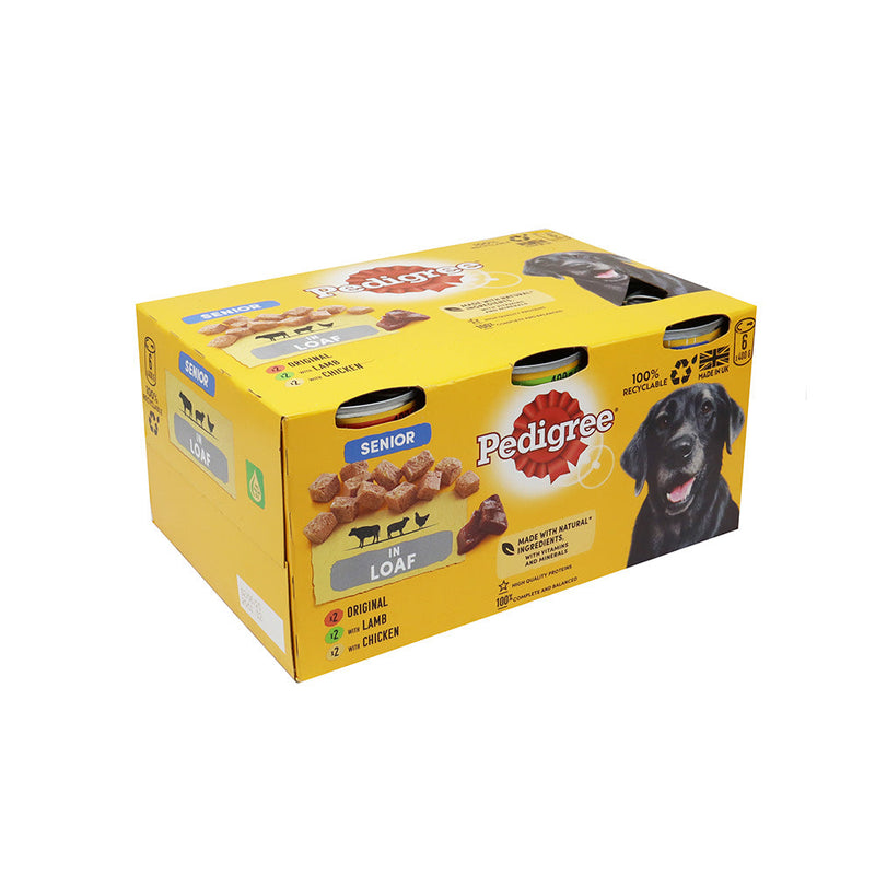 Pedigree Dog Food Senior Mixed Selection In Loaf 6x400g