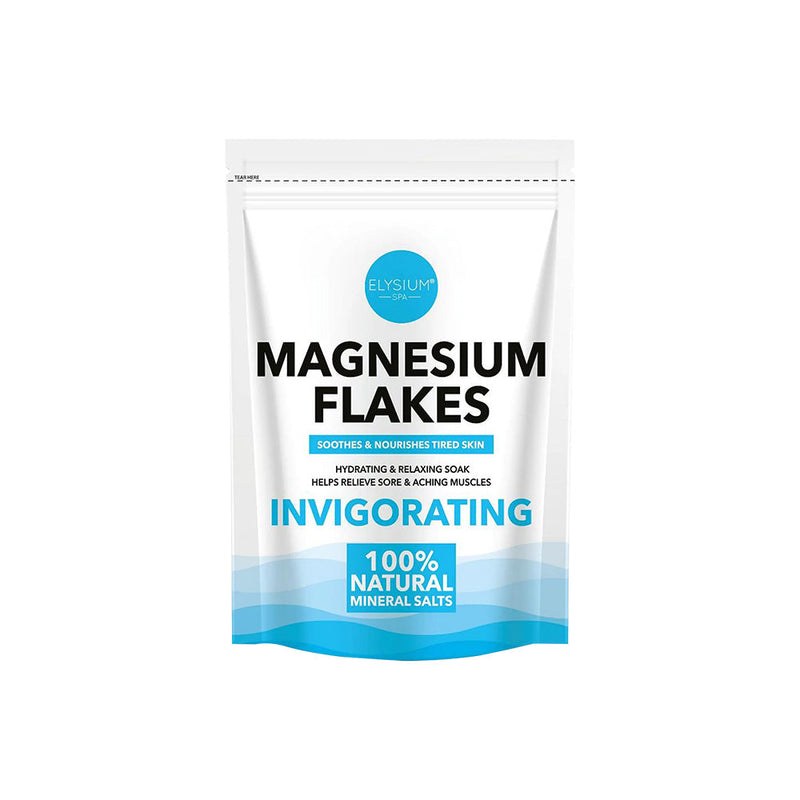 Elysium Spa Natural Mineral Bath Salts Magnesium Flakes 500g